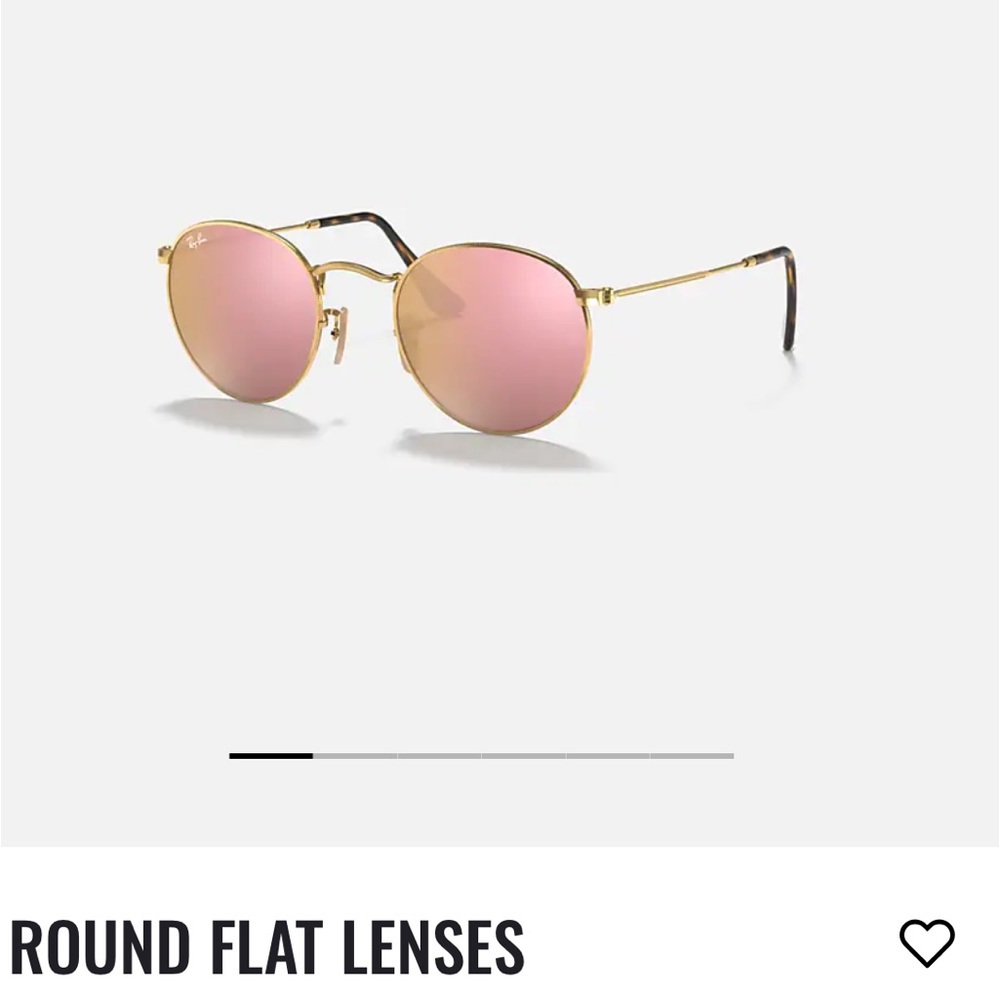RayBan Round Flat Sunglasses